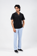 Black V-Neck Polo